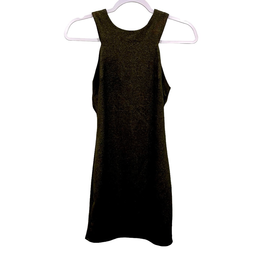 Forever 21 black and gold bodycon Dress size- S